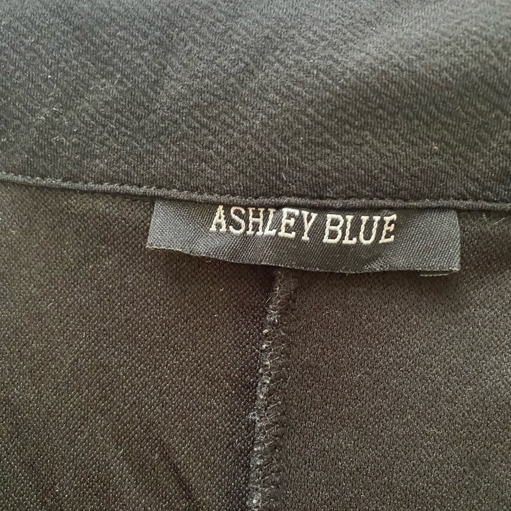 Ashley Blue Black Open-Front Blazer - Picture 5 of 5